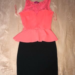 women’s peplum dress